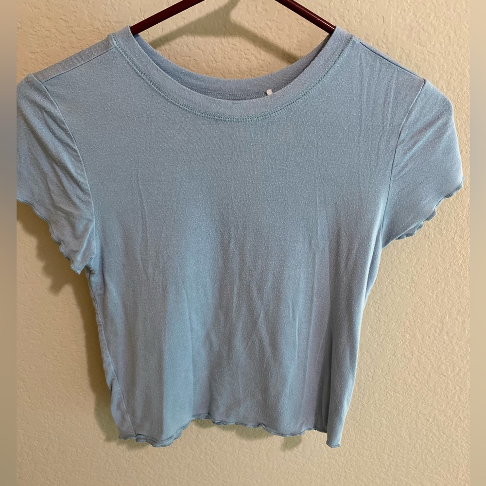 Me To We Blue Crop Top